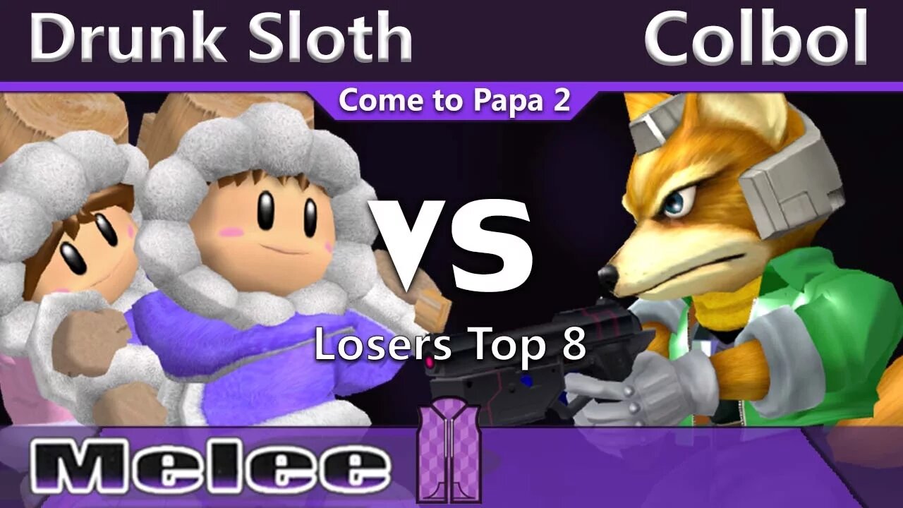 Drunk Sloth (Ice Climbers) vs. SS|Colbol (Fox) - Melee Losers Top 8 - CTP2