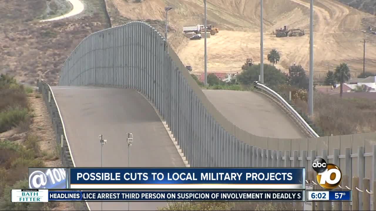 San Diego military projects could be cut for border wall funding