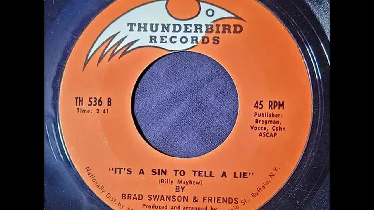 Brad Swanson & Friends – It's a Sin to Tell a Lie