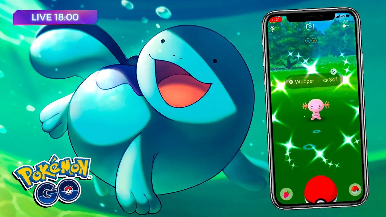 🕕 WOOPER SHINY no Caminho da Alegria! DOBRO DE STARDUST NO POKÉMON GO! Hora do Holofote!