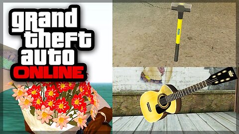 GTA 5 NEW WEAPONS - SLEDGE HAMMER, GUITAR, & MORE! (GTA 5 ONLINE)