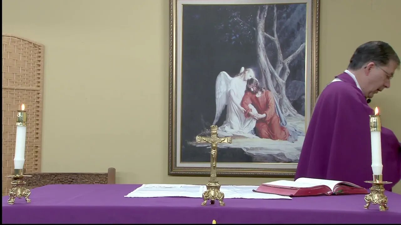 Live Daily Mass for Tuesday of the Fifth Week of Lent