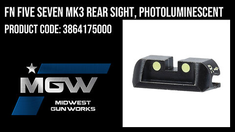 FN Five Seven MK3 Rear Sight, Photoluminescent - 3864175000