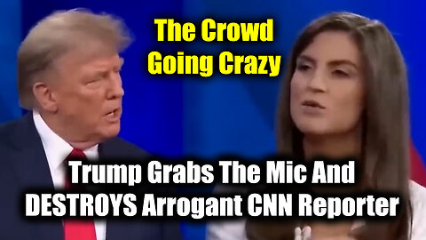 Trump Grabs The Mic And DESTROYS Arrogant CNN Reporter...The Crowd Going Crazy