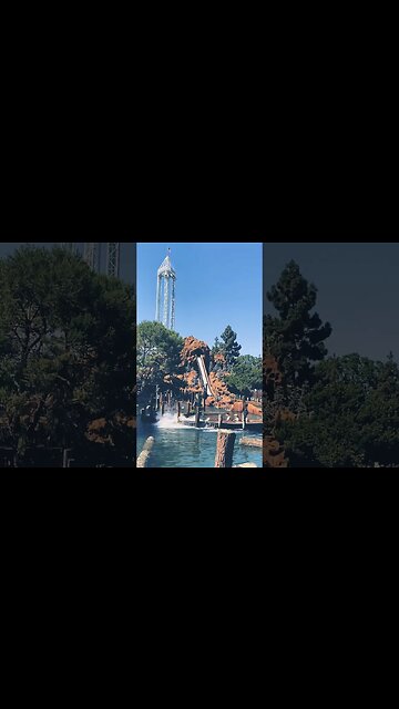 Log Ride final drop at Knott’s #knottsberryfarm #logride