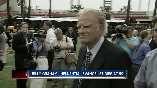 Evangelist Billy Graham dies at 99