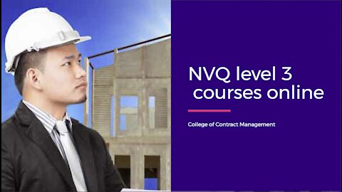 NVQ Level 3 courses online