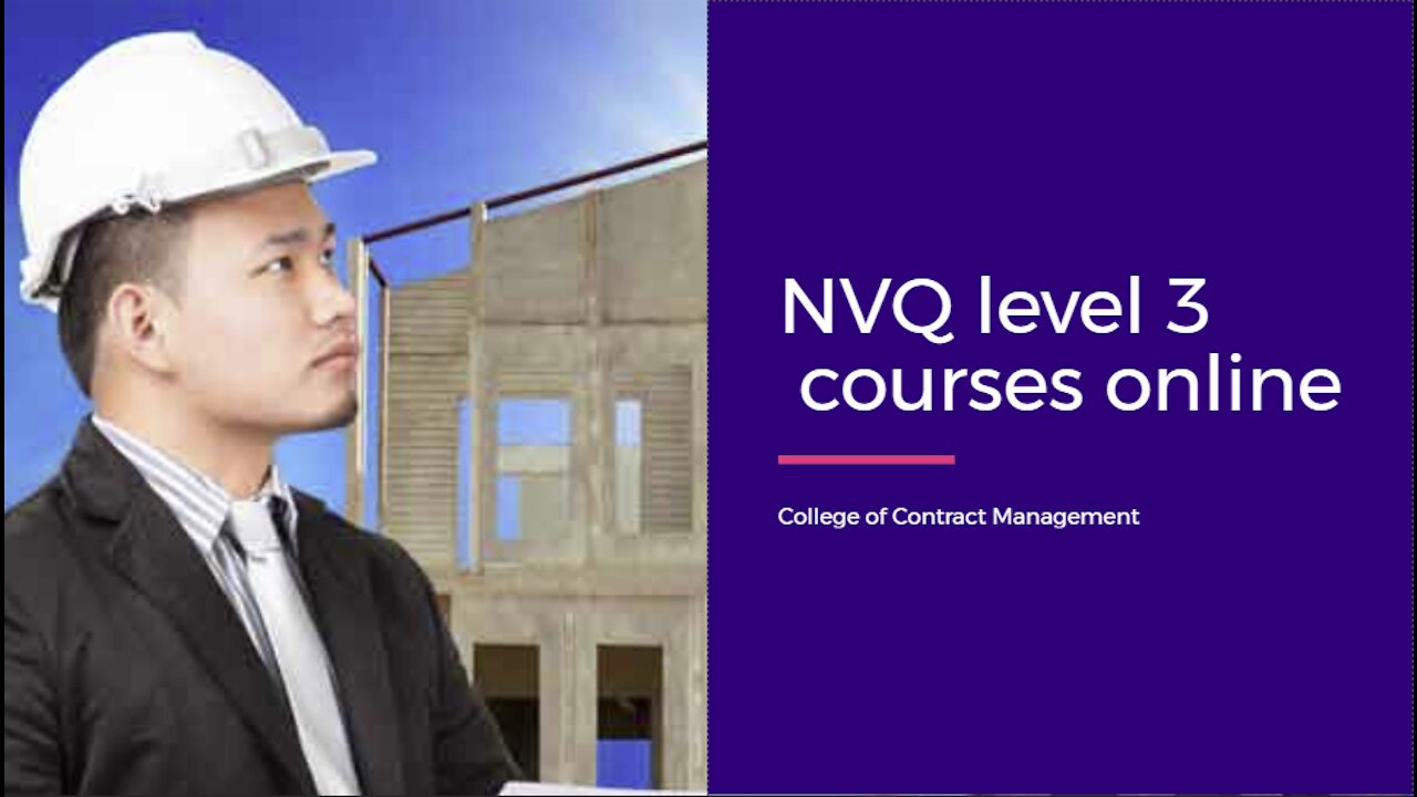 NVQ Level 3 courses online