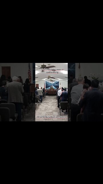 Faithful door knocking fills the seats. the result of Baptists delivering the gospel door to door.