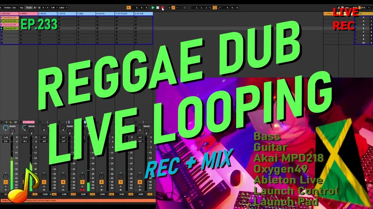 Live Looping em Homestudio EP.233 - Criando música na hora! #homestudio #livelooping #fingerdrumming