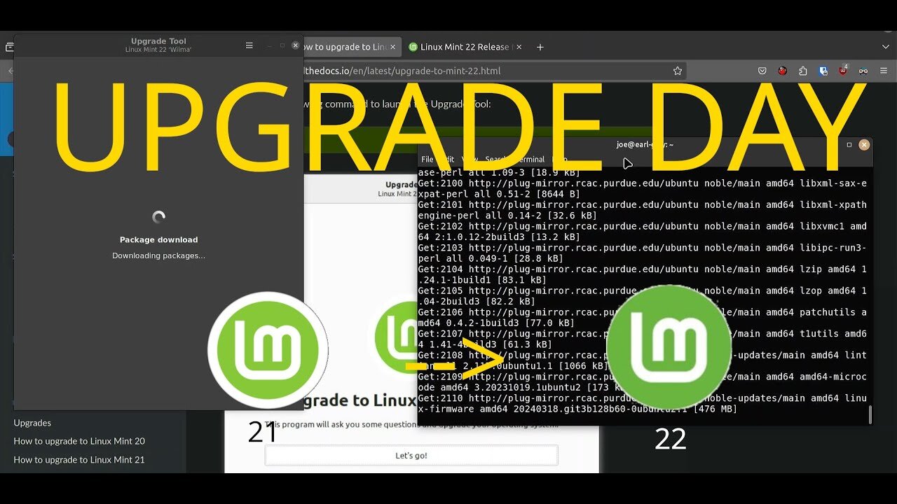 Linux Mint 22 Upgrade & Mintupgrade tool