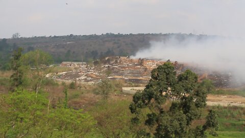 SOUTH AFRICA - Durban - Smoke from landfill site in PMB (Videos) (8vu)