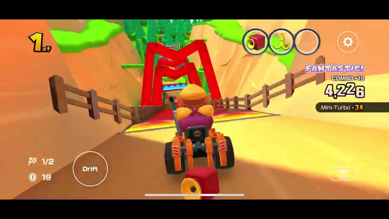 Mario Kart Tour - 3DS Rock Rock Mountain T Gameplay