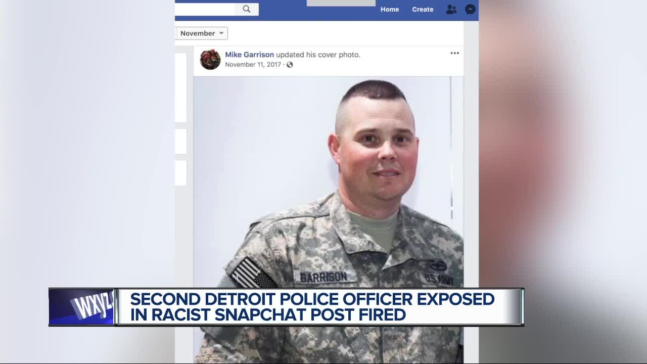 Second Detroit police officer involved in racist Snapchat post fired