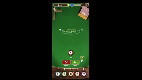 Quick blackjack gameplay