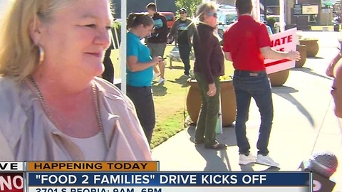 Food 2 Families kicks off at KJRH news station