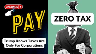 Trump Knows Taxes Are Only For Corporations