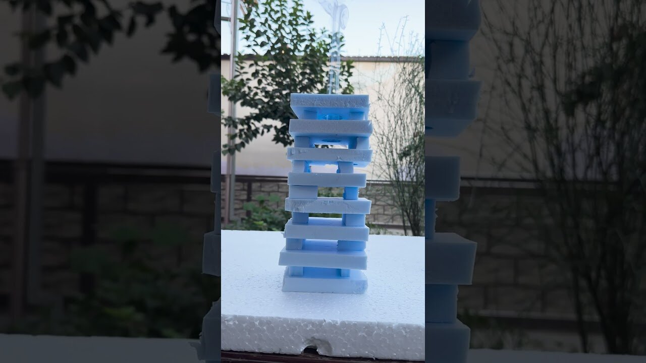 Hot ball vs layers of foam