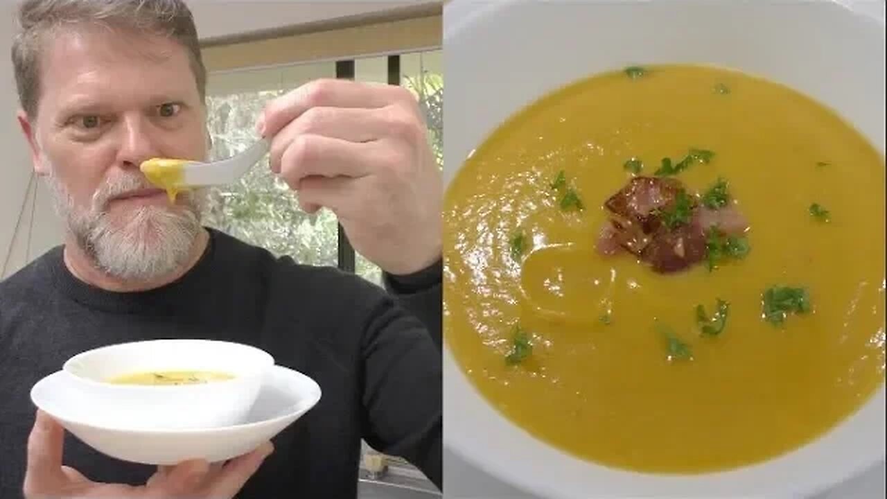 Creamy Bacon Pumpkin Soup Recipe - Greg's Kitchen