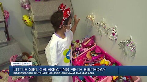 "Get outta here cancer!": Warrior princess battling leukemia turns 5