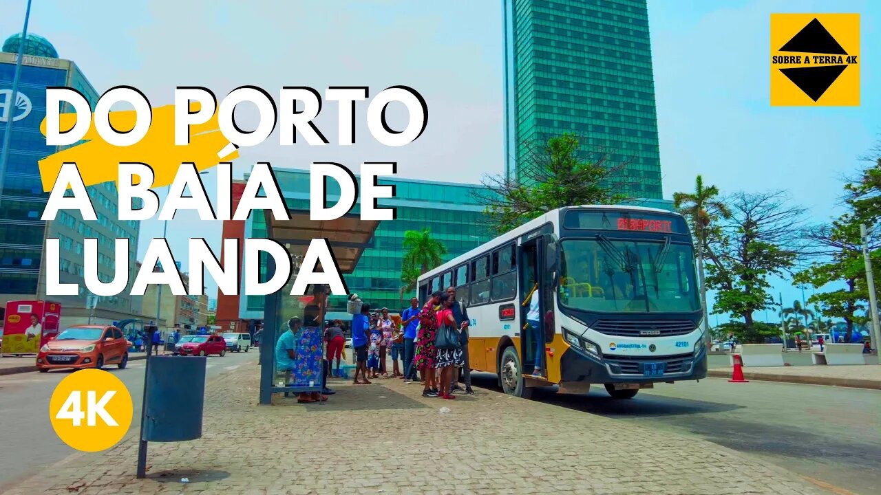 LUANDA - ASSIM ESTÁ O PORTO E BAÍA DA KIANDA 4K