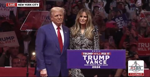 TRUMP❤️🇺🇸🥇🪽HOLDS MAGA RALLY🤍🇺🇸🏅🪽🕺🌆MADISON SQUARE GARDEN NEW YORK💙🇺🇸🏅🪽🌇⭐️