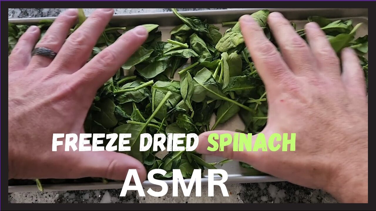 Freeze Dried Spinach ASMR