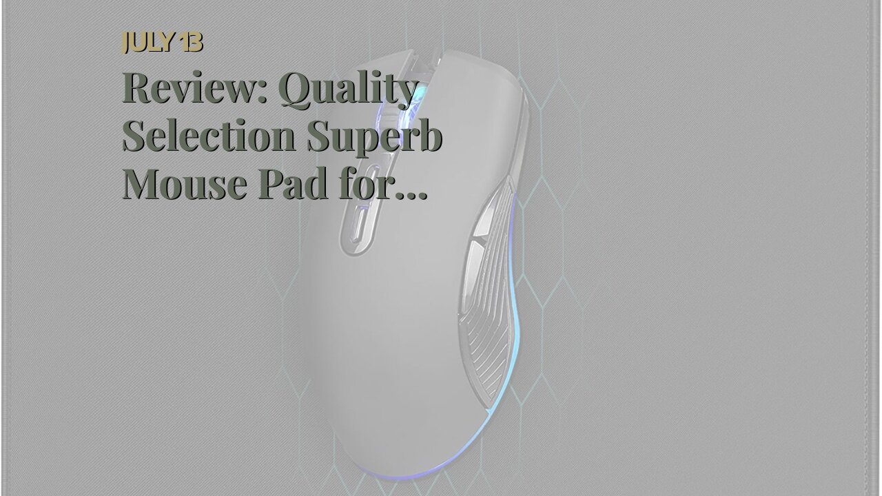 Review: Quality Selection Superb Mouse Pad for Computer & Laptop,Gaming Mouse Pad,Non-Slip Rubb...