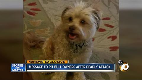 Message to Pit bull owners after deadly attack