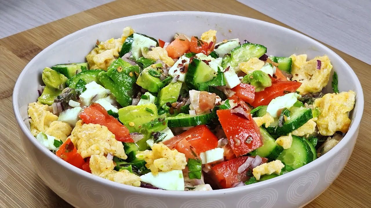 Weight loss recipe! Cucumber Tomato Avocado Mozzarella Is Tastier Than Meat