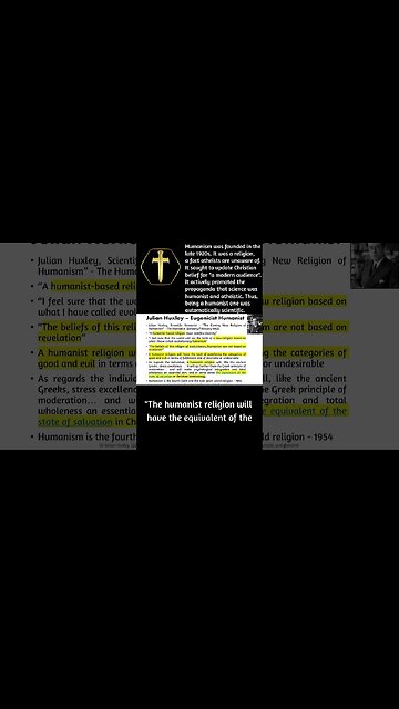 Humanism explicitly began as a replacement religion #shorts