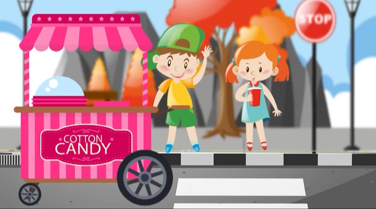 Daddy Finger Song Cotton Candy - Ice Cream - Lollipop - Cake Finger Family [720p]