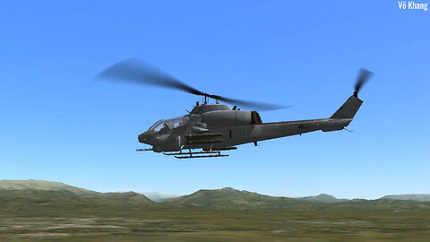 AH-1W Cobra launches missile to destroy tank - Lockon- Flaming Cliffs 2