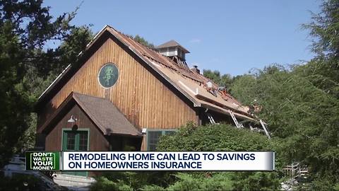 Remodeling your home can lead to savings on homeowners insurance