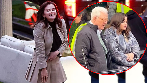 Selena Gomez is seen miniskirt and jacket while filming season four of Only Murders in the Building