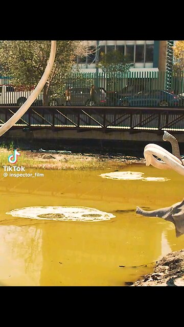 Chaos Unleashed scene of panic and destruction as people run frantically with a landscape crumbling