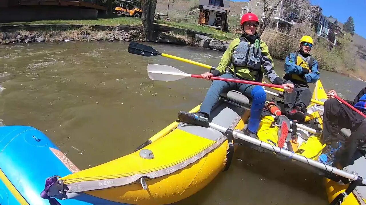 Rafting Down a Waterfall, Upper San Juan River, First Person View, May, 2021