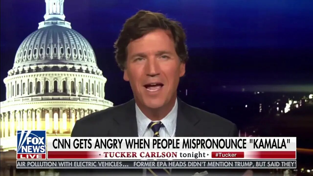 Flashback: Don't You Dare Mispronounce Kamala Harris' Name, Tucker Carlson!