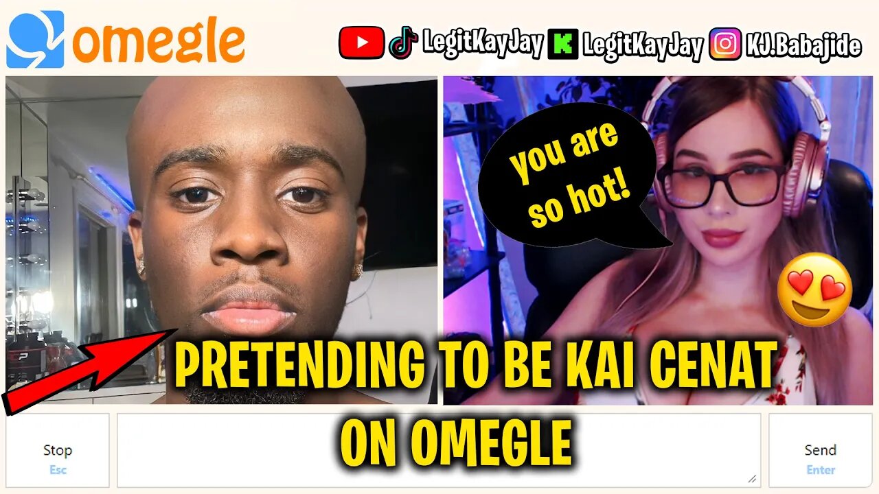 Pretending To Be Kai Cenat On Omegle * IT WORKED *