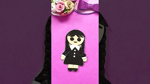 DIY - How to Make your own Wednesday Addams bookmark with this easy DIY tutorial