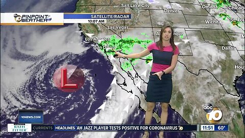 10News Pinpoint Weather with Meteorologist Megan Parry