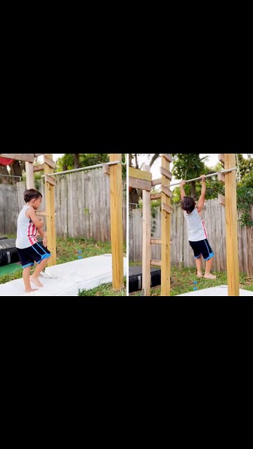 Six-year-old Incredibly Completes Salmon Ladder Challenge
