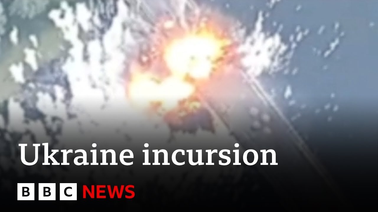 Ukraine attack destroys key Russian bridge in Kursk region | BBC News