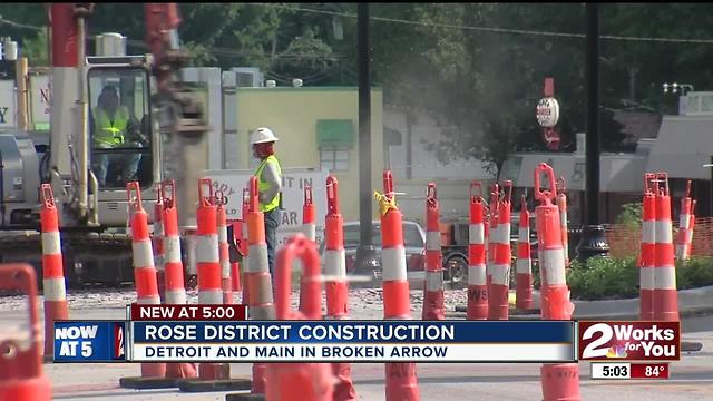 Rose District under construction