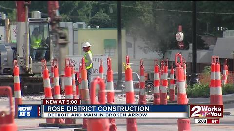 Rose District under construction