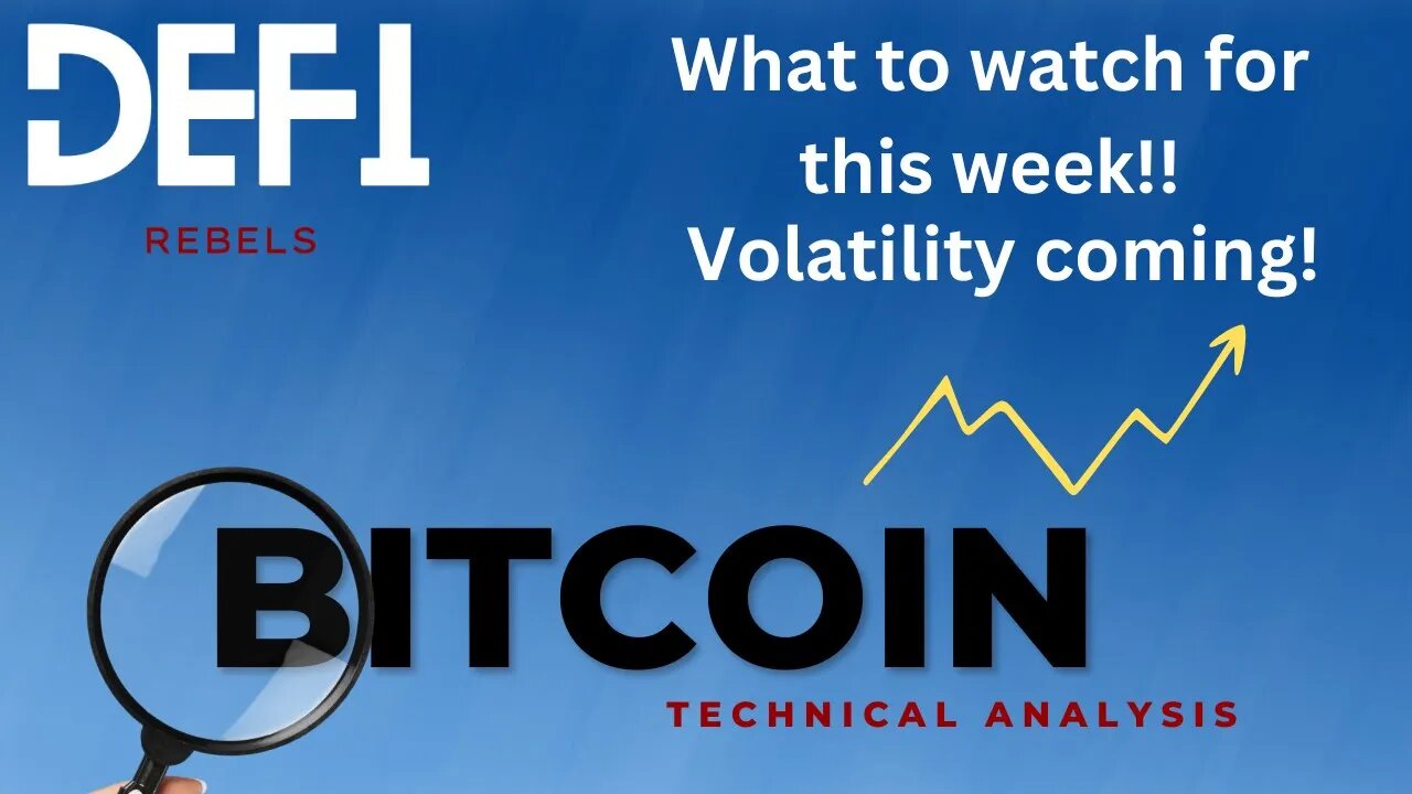 Bitcoin TA, Volatility Ahead, HUGE Market Macro News Ahead, Buckle In! Here is what to watch for.
