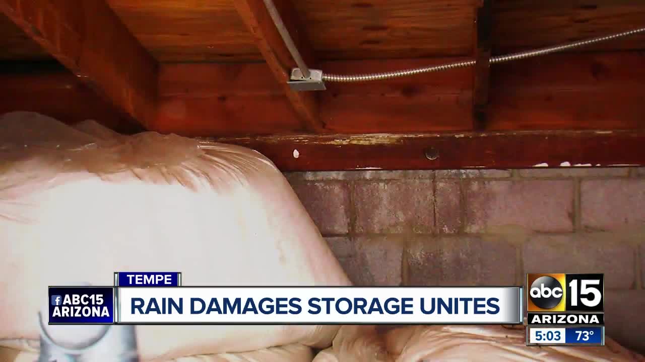 Tempe storage facility flooded in weekend storm