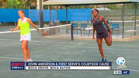 Kevin Anderson and first serve's courtside cause