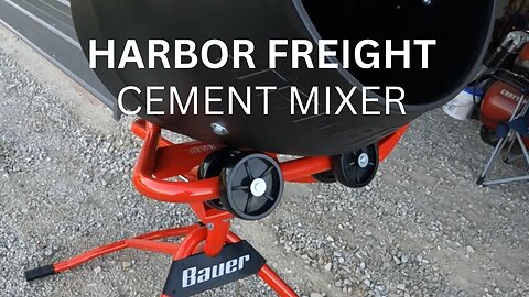 Harbor Freight concrete mixer part 2