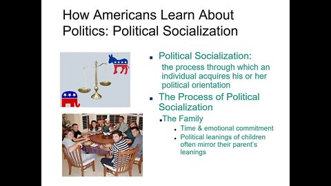 Chapter 11 Public Opinion Political Socialization